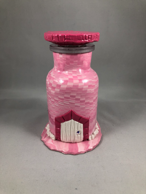 Pink Bargello Tooth Fairy House