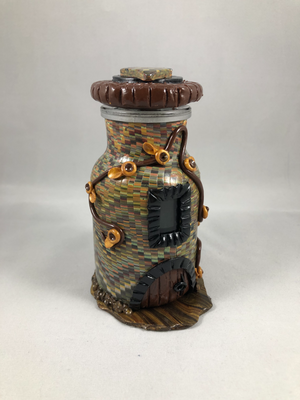 Brown Bargello Tooth Fairy House
