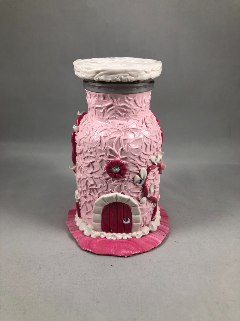 Pink Crystal Tooth Fairy House
